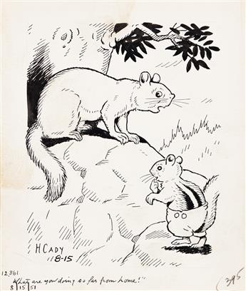 HARRISON CADY (1877-1970) Nature Stories. Group of 7 illustrations. [CHILDRENS]